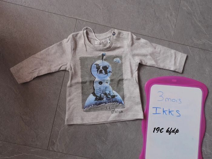 tee shirt IKKS taille 3 mois