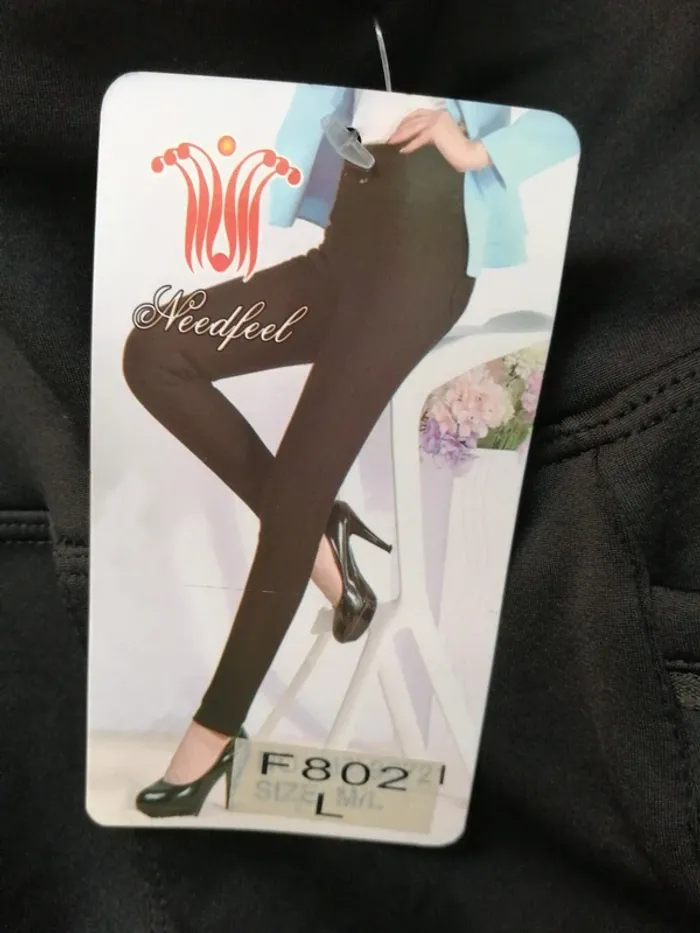 Pantalon legging élastique noir avec fermetures et poches / needfeel / (L) - photo numéro 8