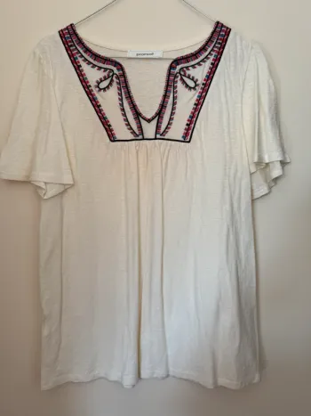 T-shirt promod col V