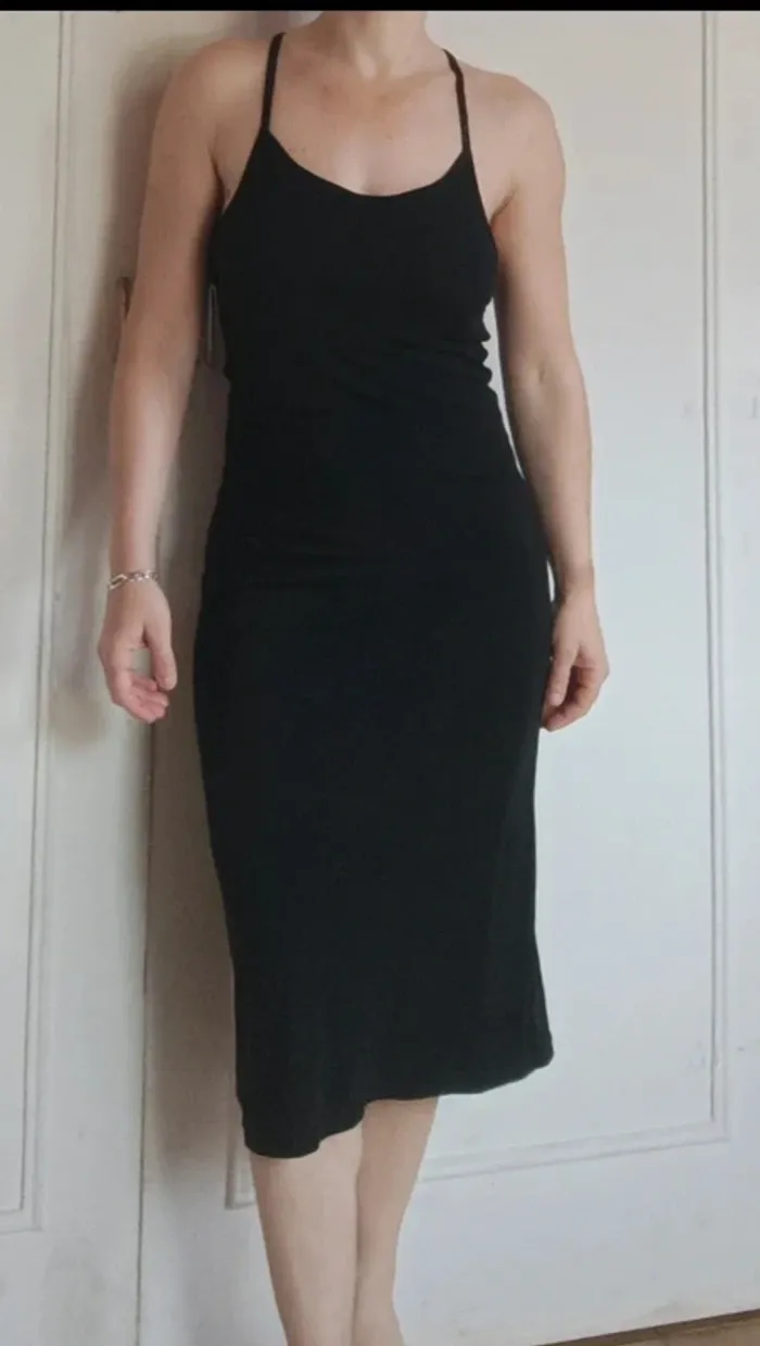 💎robe noir légère confortable taille xs 34 s 36 y2k 90s état impeccable - photo numéro 6