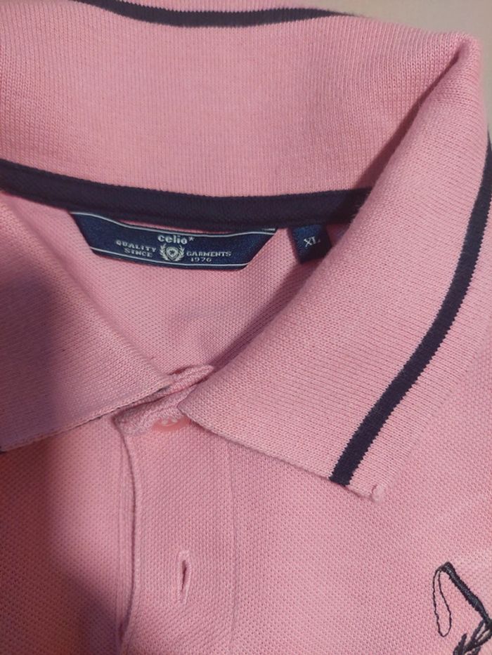 Magnifique polo Celio Rose Taille XL - photo numéro 6