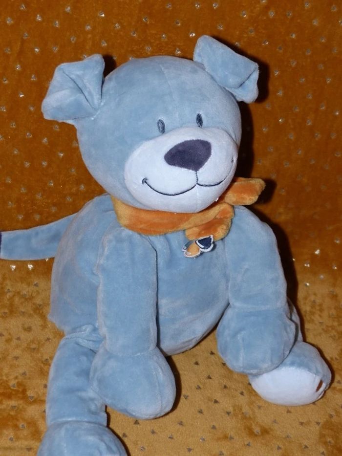 Doudou chien Achille et Zébrito Noukie's, 40 cm 🐶tbe - photo numéro 2