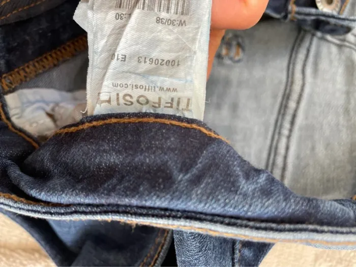 Jeans tifossi slim bleu brut en très bon état - photo numéro 4