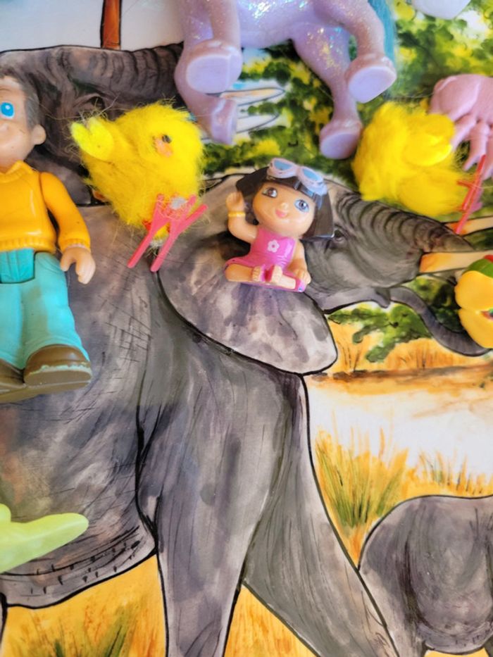 Gros lot figurine jouet dont cheval disney monsier dora picsou - photo numéro 8