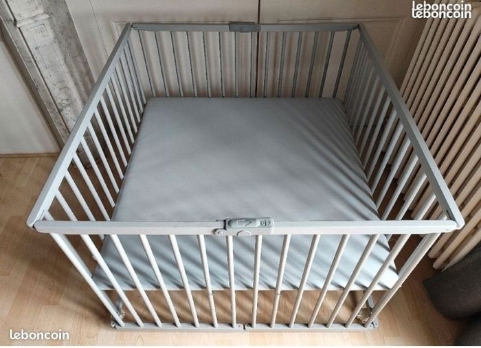 Parc pliant évolutif gris Hegoa BÉBÉ 9