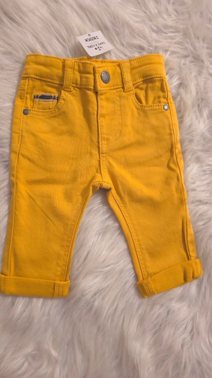 (NEUFS  non portés) 🏷🏷😍💙🥰 superbe ensemble pull tricot et jeans 3mois Garçon 🥰💙 - photo numéro 5