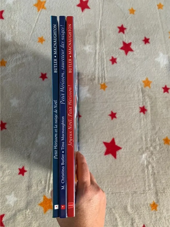 Lot 3 livres Petit Hérisson – Grand format, à toucher et à paillettes – Milan Jeunesse - photo numéro 2