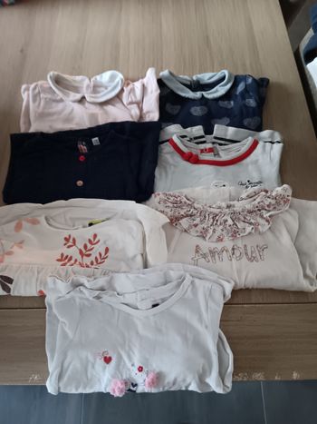 7 tee shirt manches longues 12 mois