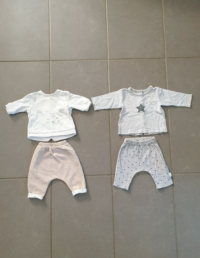 Lot vêtements garçon 0 et 1 mois automne hiver - photo numéro 2