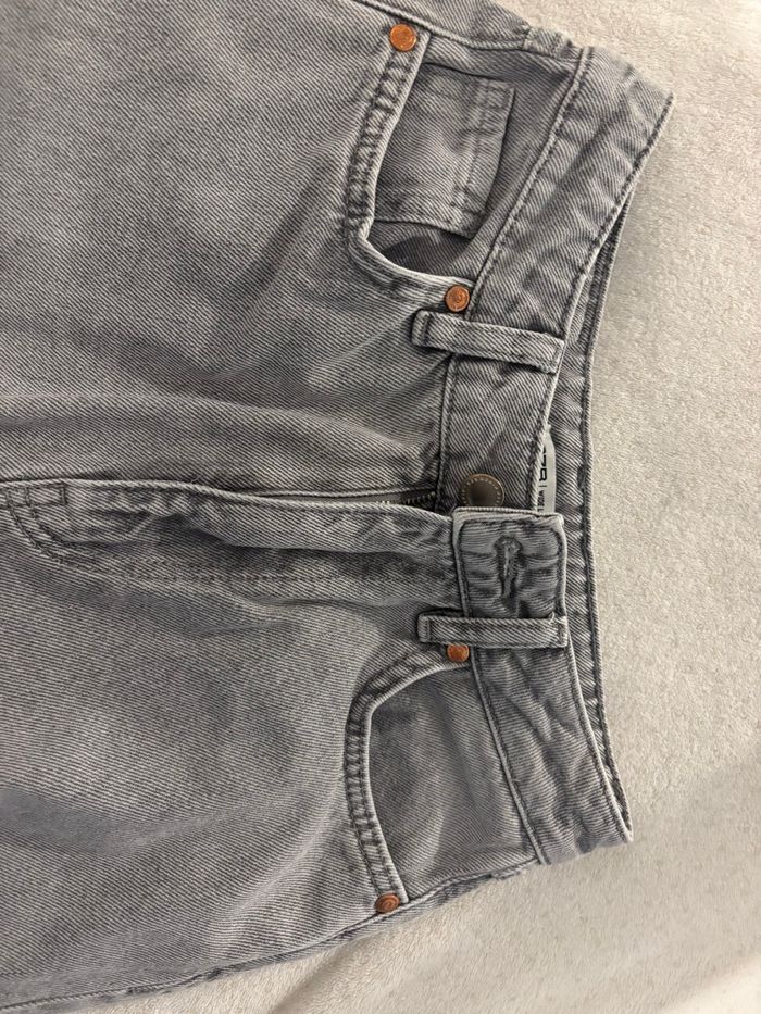 jeans wide leg gris - photo numéro 4