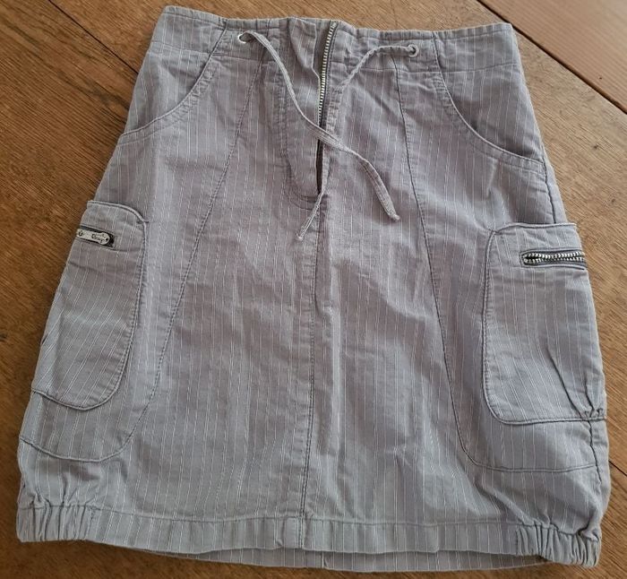jupe beige rayée blanche Orchestra. Taille 8-10 ans