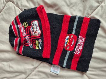 Ensemble écharpe et bonnet enfant "CARS" Taille unique