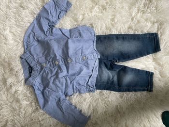 Ensemble chemise à carreaux