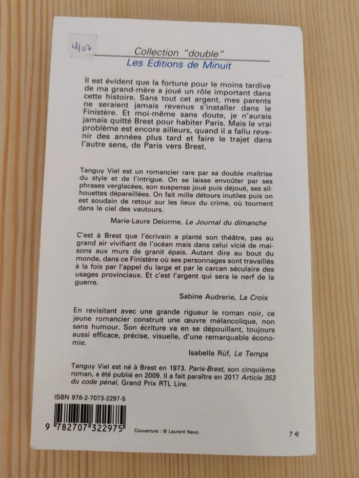 Tanguy Viel 🌸 Paris-Brest - photo numéro 2