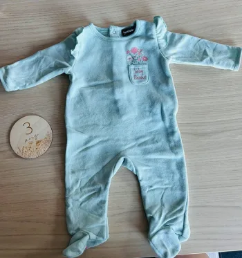 Pyjama fille vert d’eau