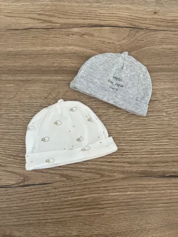 Lot de 2 bonnets
