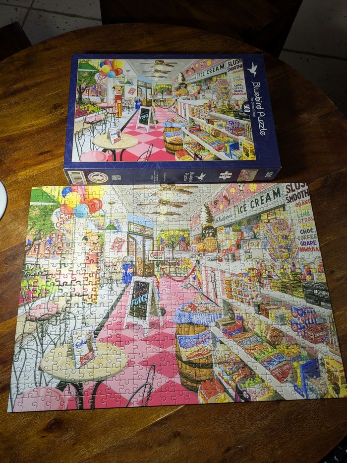Magnifique puzzle The sweet shop Bluebird 500 pièces