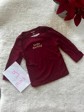 T-shirt ML ~ kiabi ~ 9 mois