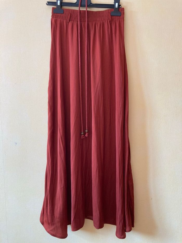 Jupe fluide terracotta - photo numéro 2