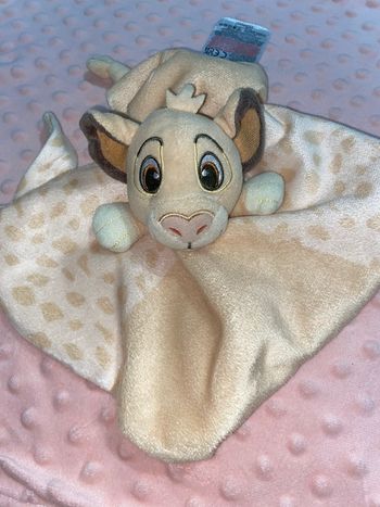 Doudou Simba (le roi lion) avec attache tétine