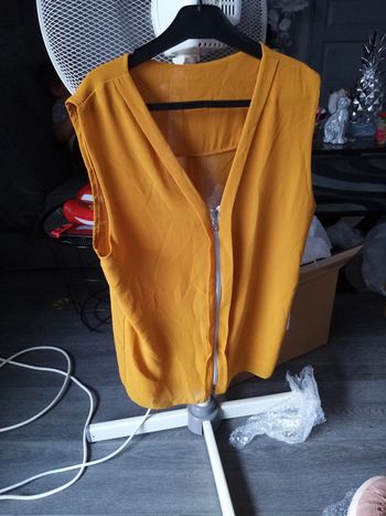 Haut moutarde femme Taille Unique