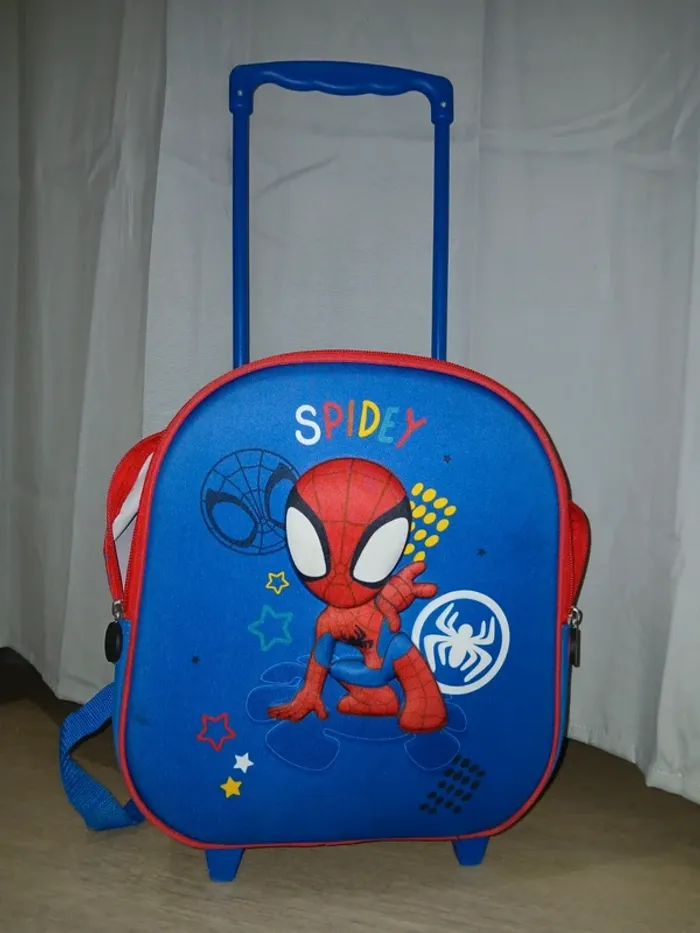 💙 Cartable à roulette Spidey.