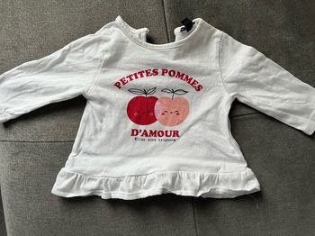 T-shirt manches longues 3 mois