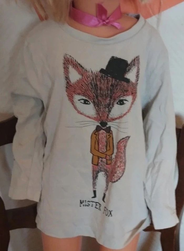 Tee shirt motif renard - photo numéro 3