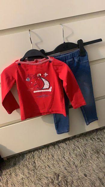 Legging + sweat + pull offert ( taille 12/18 mois)