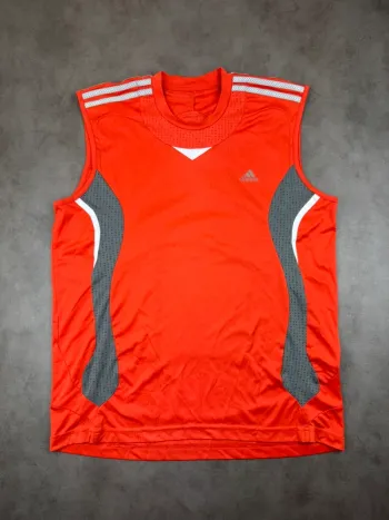 Débardeur Adidas Vintage Y2k 00’s Orange Taille L