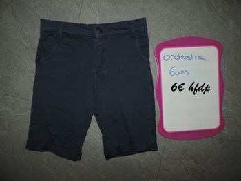 short orchestra taille 6 ans