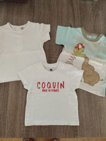 Lot teeshirt bébé garçon