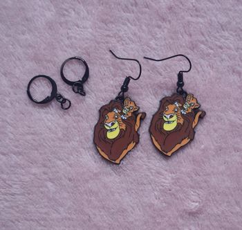 Boucles d'oreilles le roi lion Disney