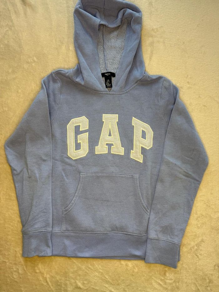 Sweat à capuche GAP Kids -Bleu Ciel-12 ans - photo numéro 2