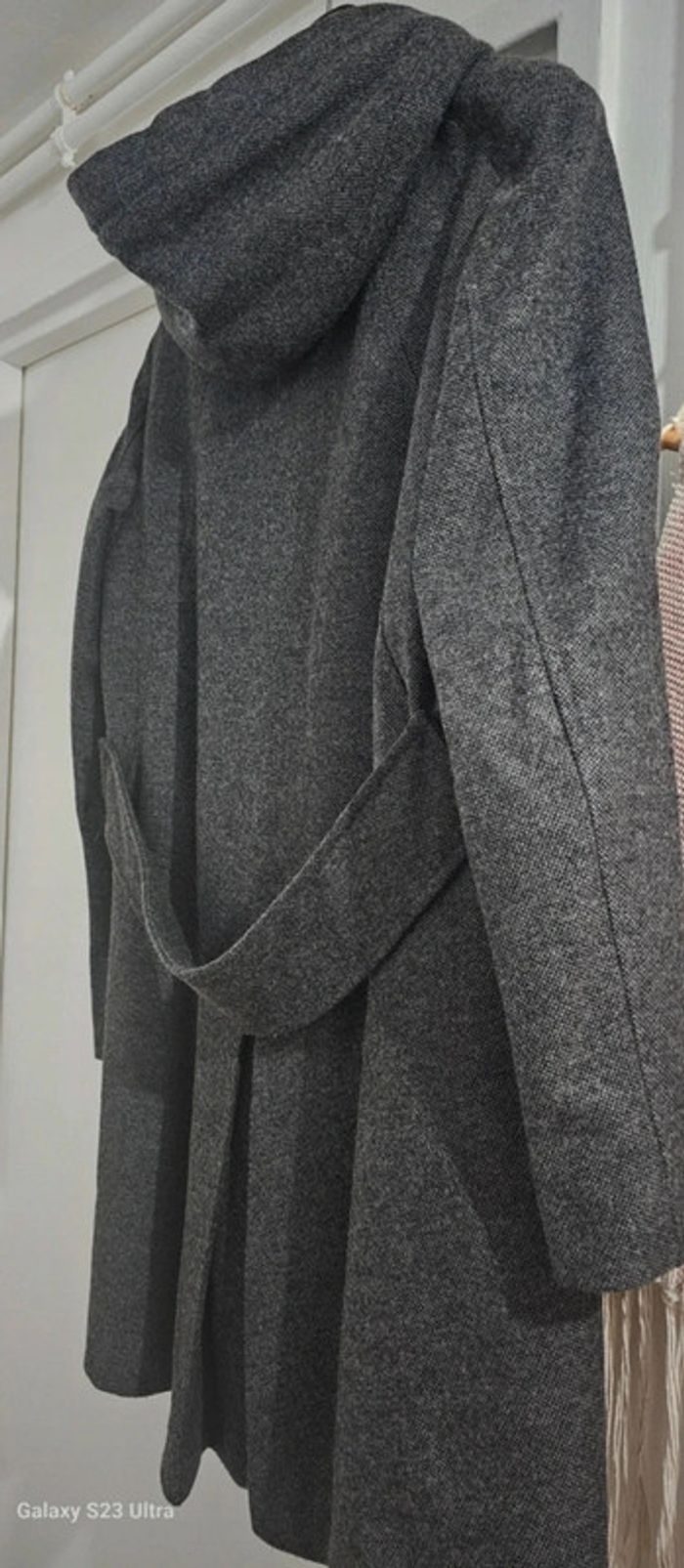 Manteau Caban laine Sandro Taille 40 - photo numéro 8