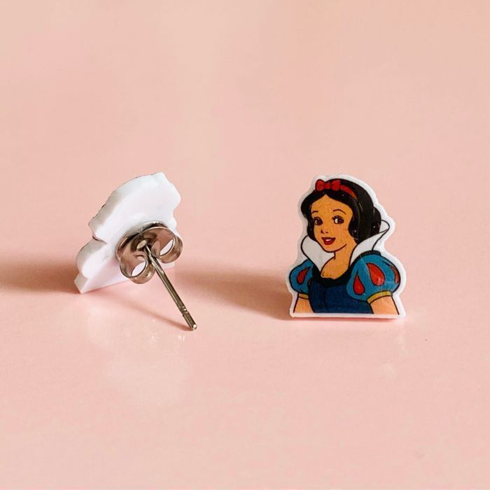 Boucles d’oreilles Fait main Blanche neige Disney - photo numéro 2