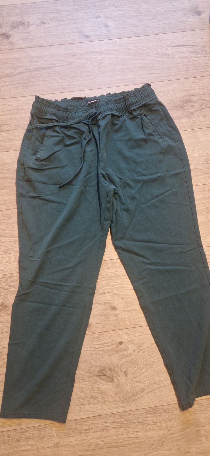 Pantalon femme vert