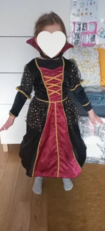 Robe Déguisement fille vampire, princesse