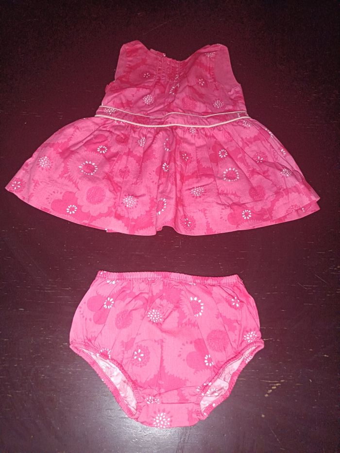 Ensemble robe + culotte rose