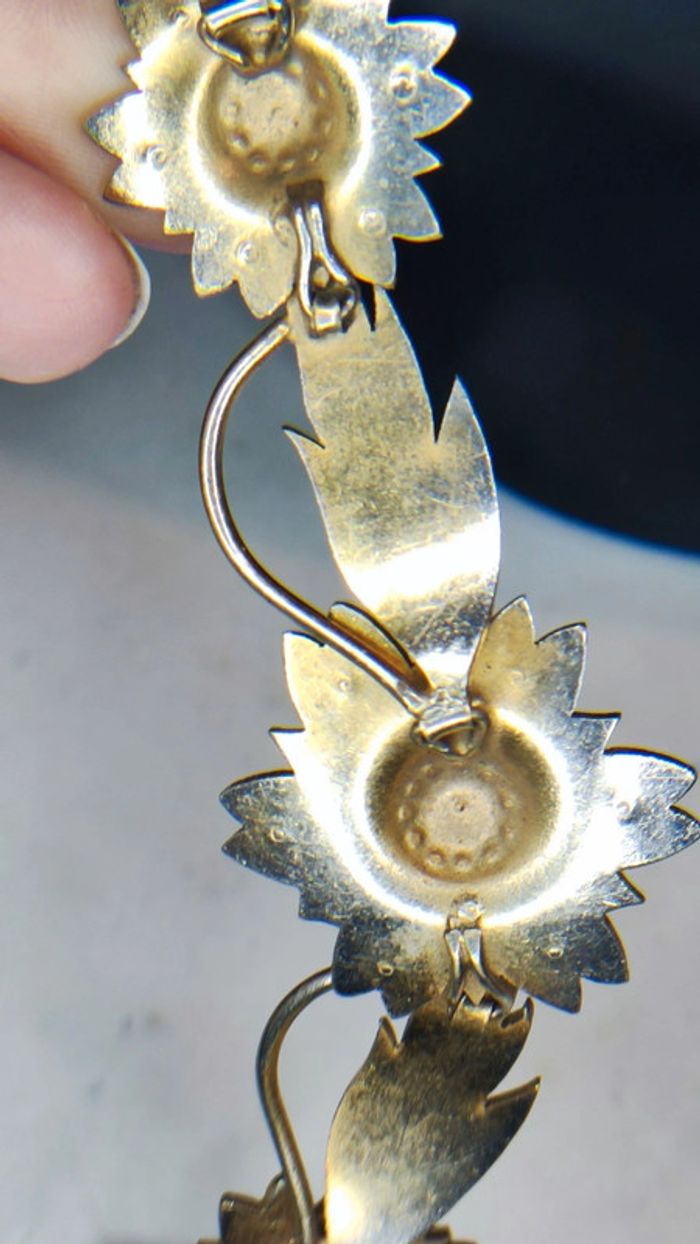 Collier métal fleurs - photo numéro 8