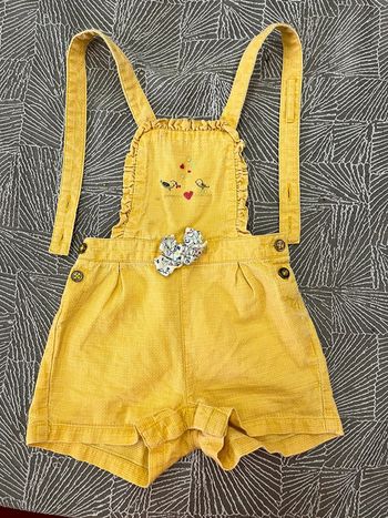 Salopette jaune 9 mois