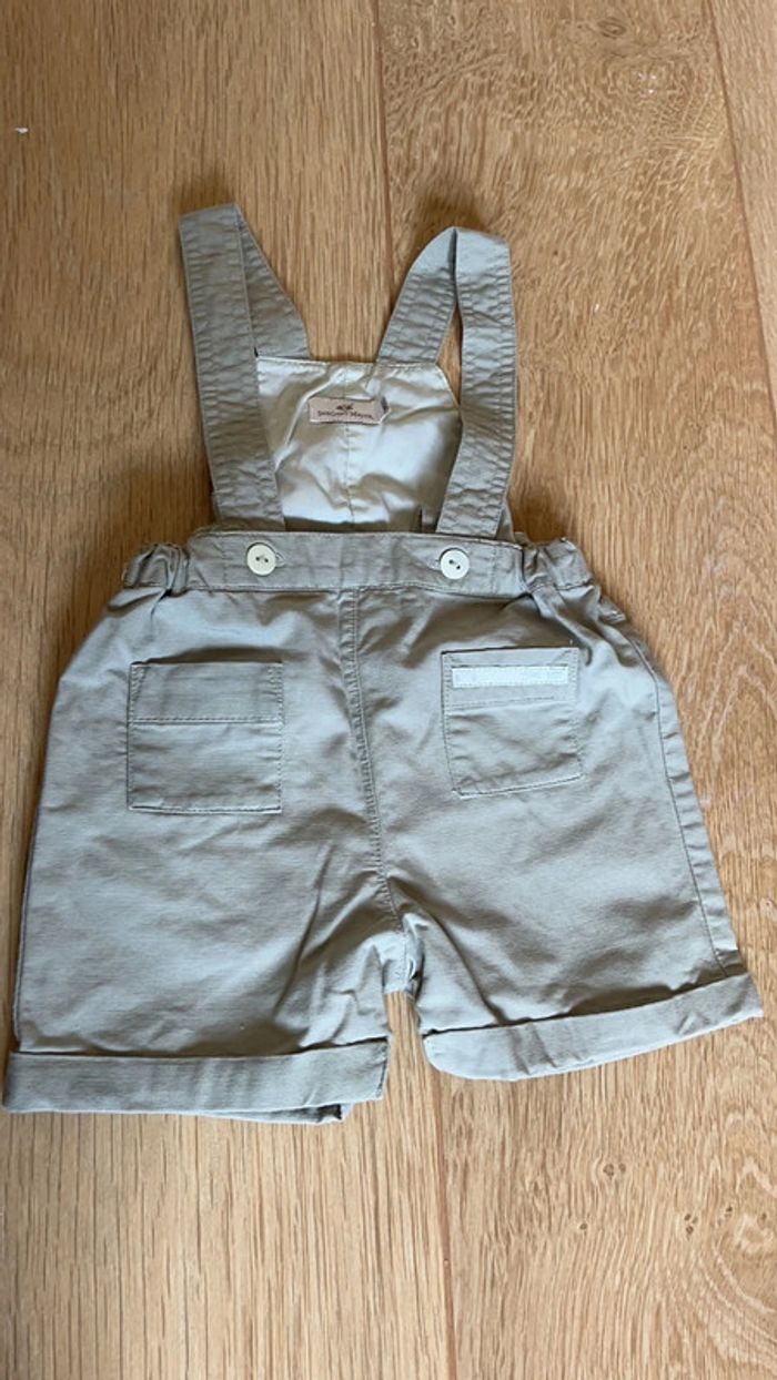 Salopette short 3 mois neuf