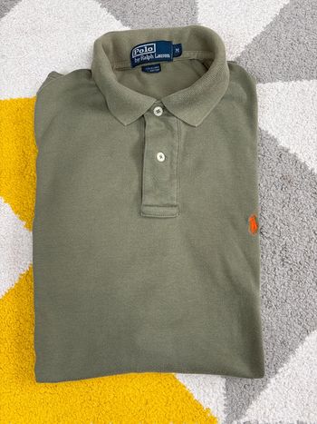 Polo Ralph Lauren | Kaki logo brodé orange | Taille M