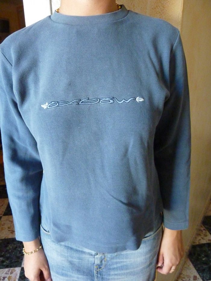 pull oxbow bleu pétrole T38