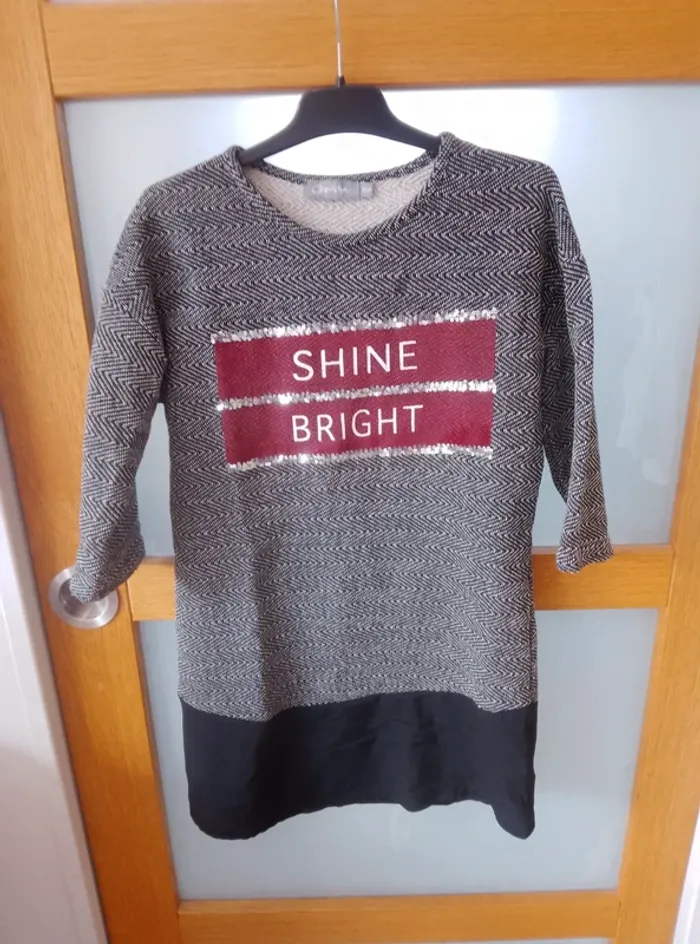 Robe manches 3/4 - Fille 12 ans