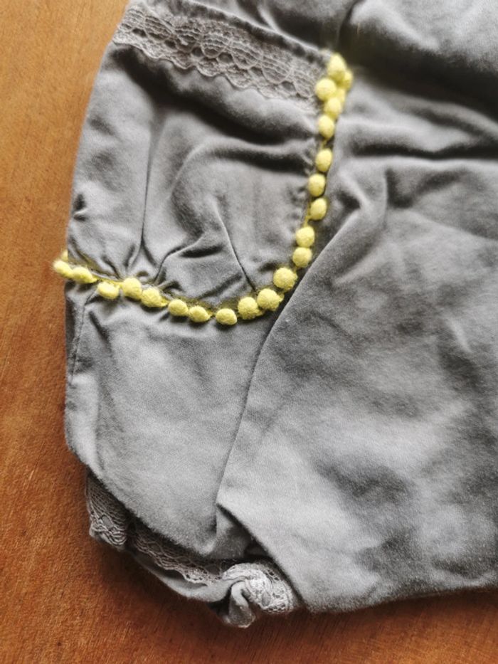 🌼 Ensemble mi-saison fille Orchestra 1 mois 53cm fille bohème broderie pompons - photo numéro 8