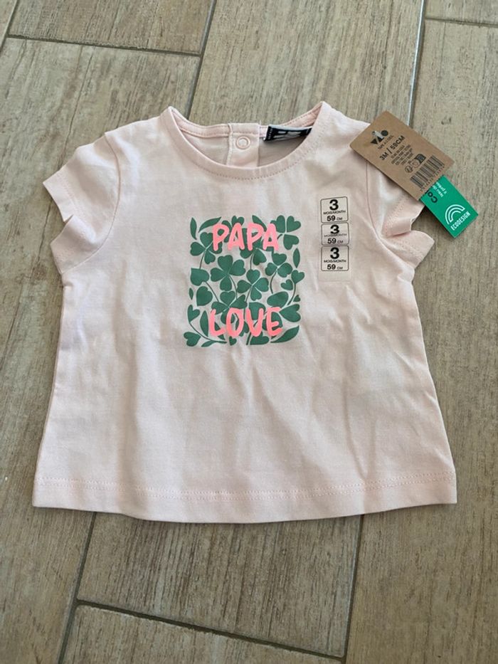 Lotx2 T-shirts neufs TAO 3M - photo numéro 2