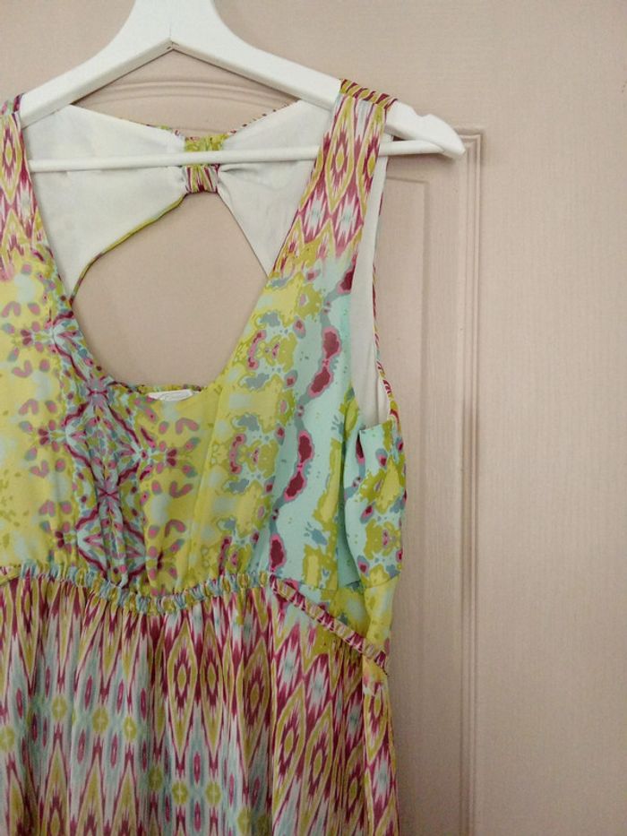 Robe voile doublée bariolée style bohème taille 40 Formul - photo numéro 2