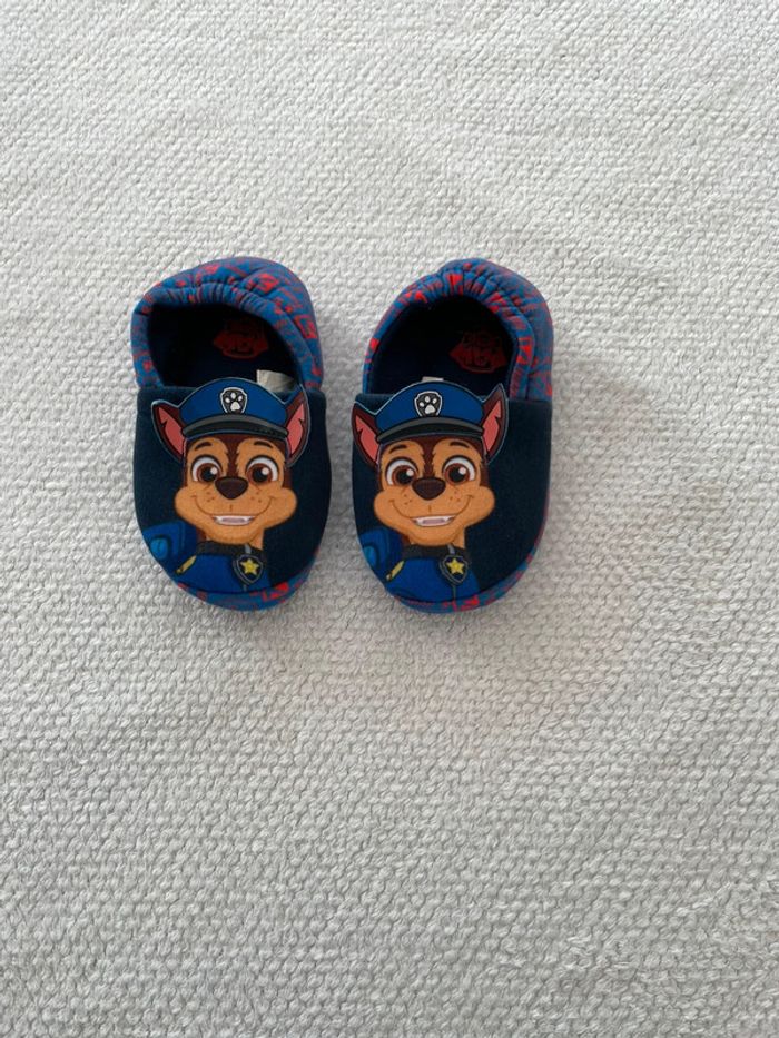 Chaussons bleus garçon Chase Pat Patrouille 28