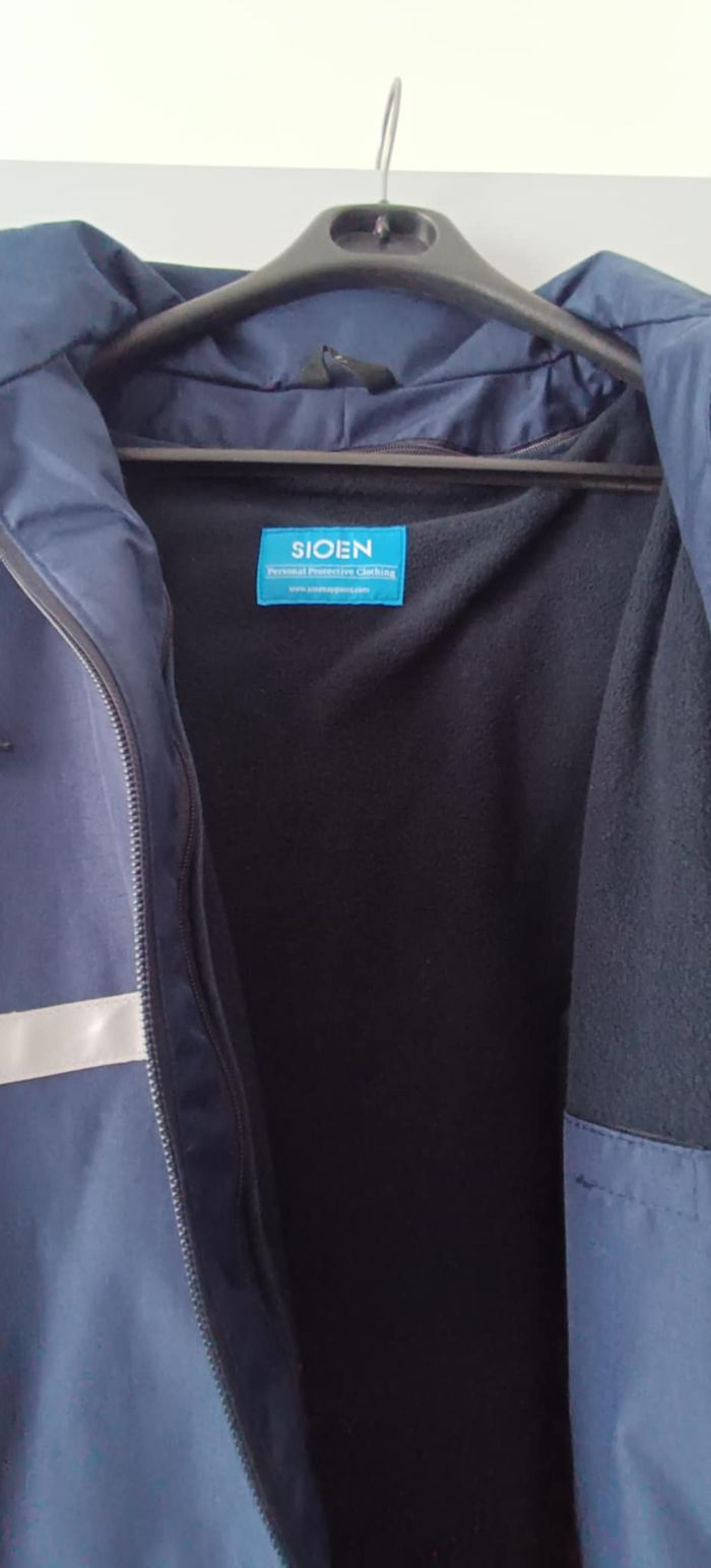 Parka de travail marine imperméable, ignifugé et antistatique SIOEN Taille L - photo numéro 5